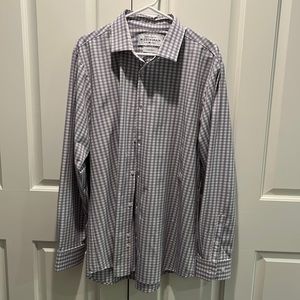 Mizzen + Main men’s shirt. X-large trim fit. Blue/red checkered pattern